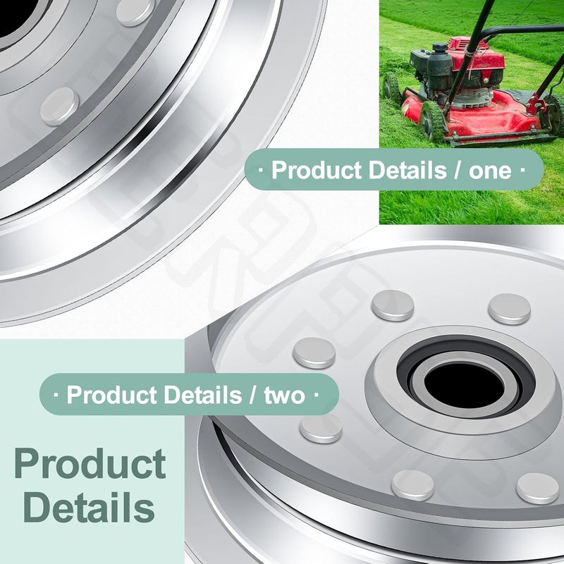 BERPSE 2-Pack 756-05034A Idler Pulley for Joh-n Deere 100 & S100-S130 42" and 48" Decks MTD Cub Cadet XT1-LT42 XT1-LT46 Troy Bilt, Replace 34-109 280-242 756-05034A GY20629 - Image 5
